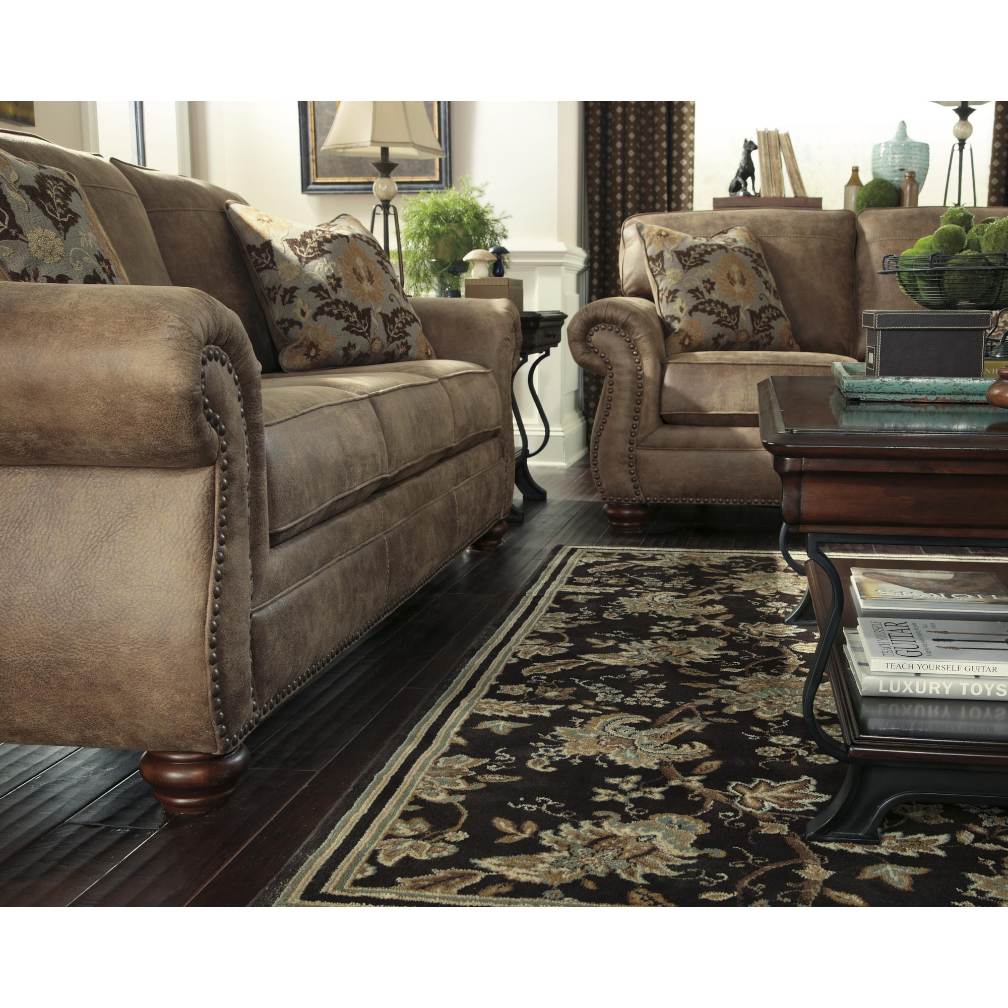 Signature Lakeland 5206370 Traditional Sofa with Rolled Armrests & NailHead Trim Walker's